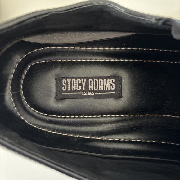 Stacy Adams Wakefield Men\'s Slip-On Black Shoes 9.5M Gunmetal Bit Formal Dress main image 4